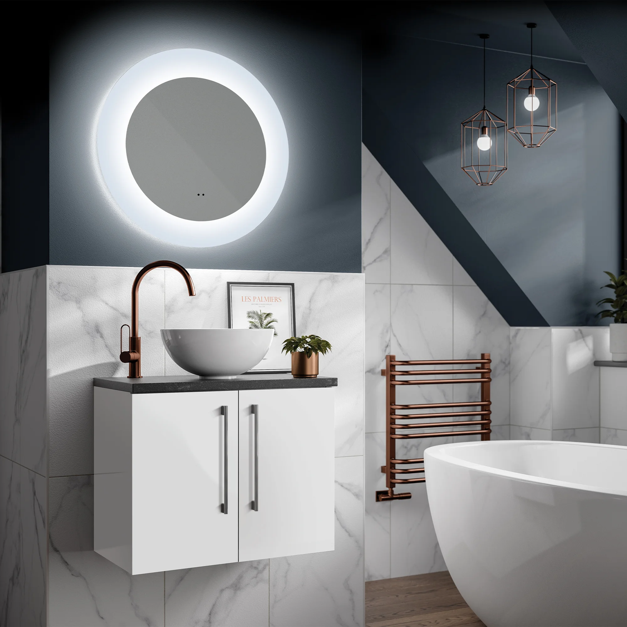 Cassini Round 80 Mirror