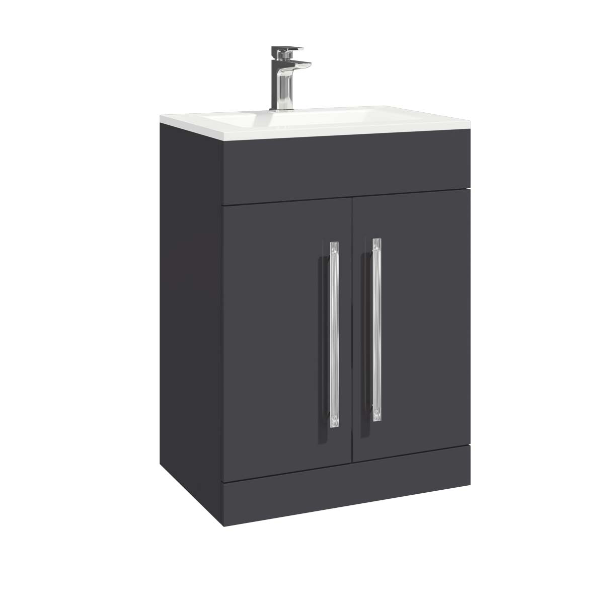 Lili 600 Door Vanity Unit & Basin - Matt Grey