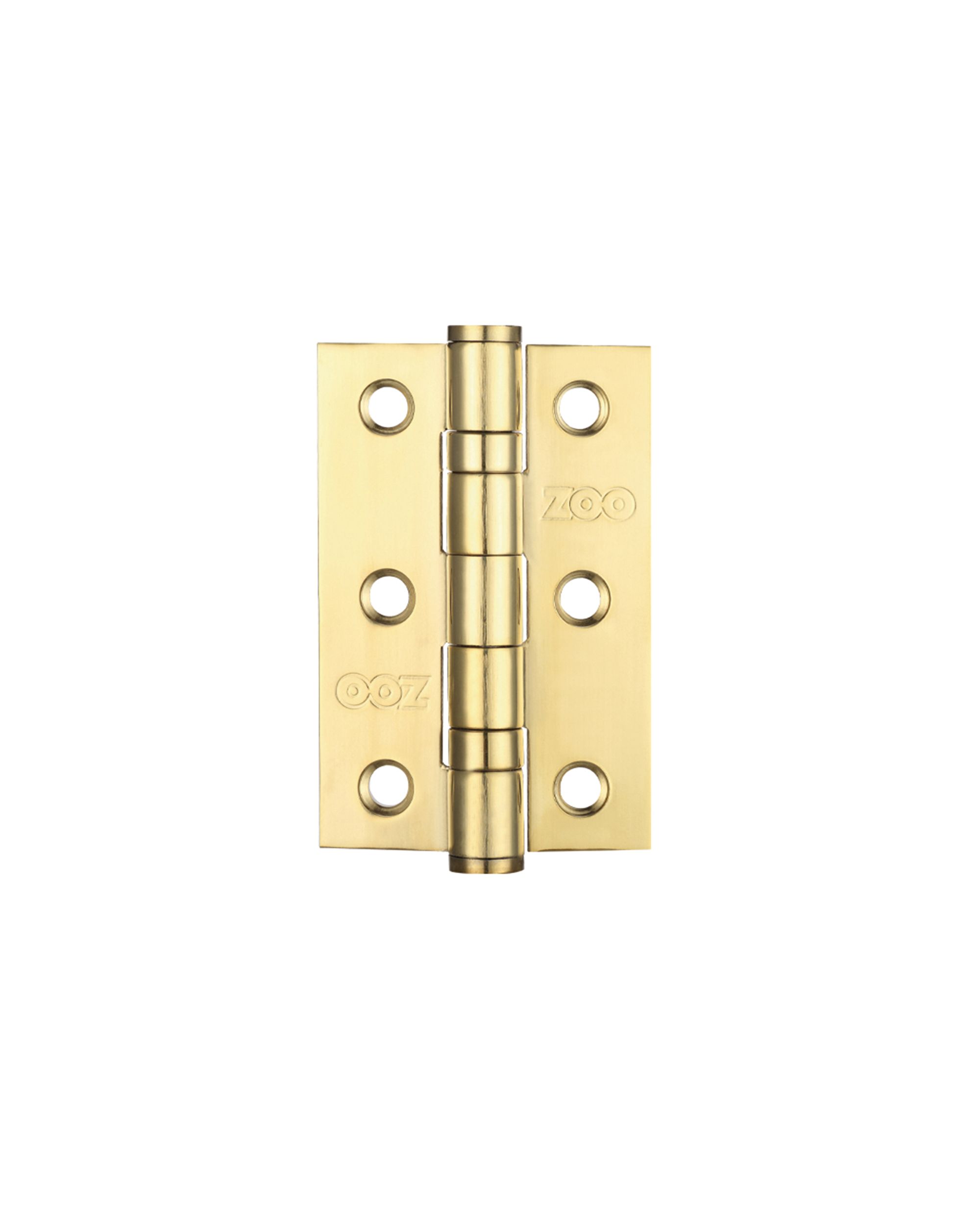 Door Hinge 2 Ball Bearing 3"x2"x2mm PVD