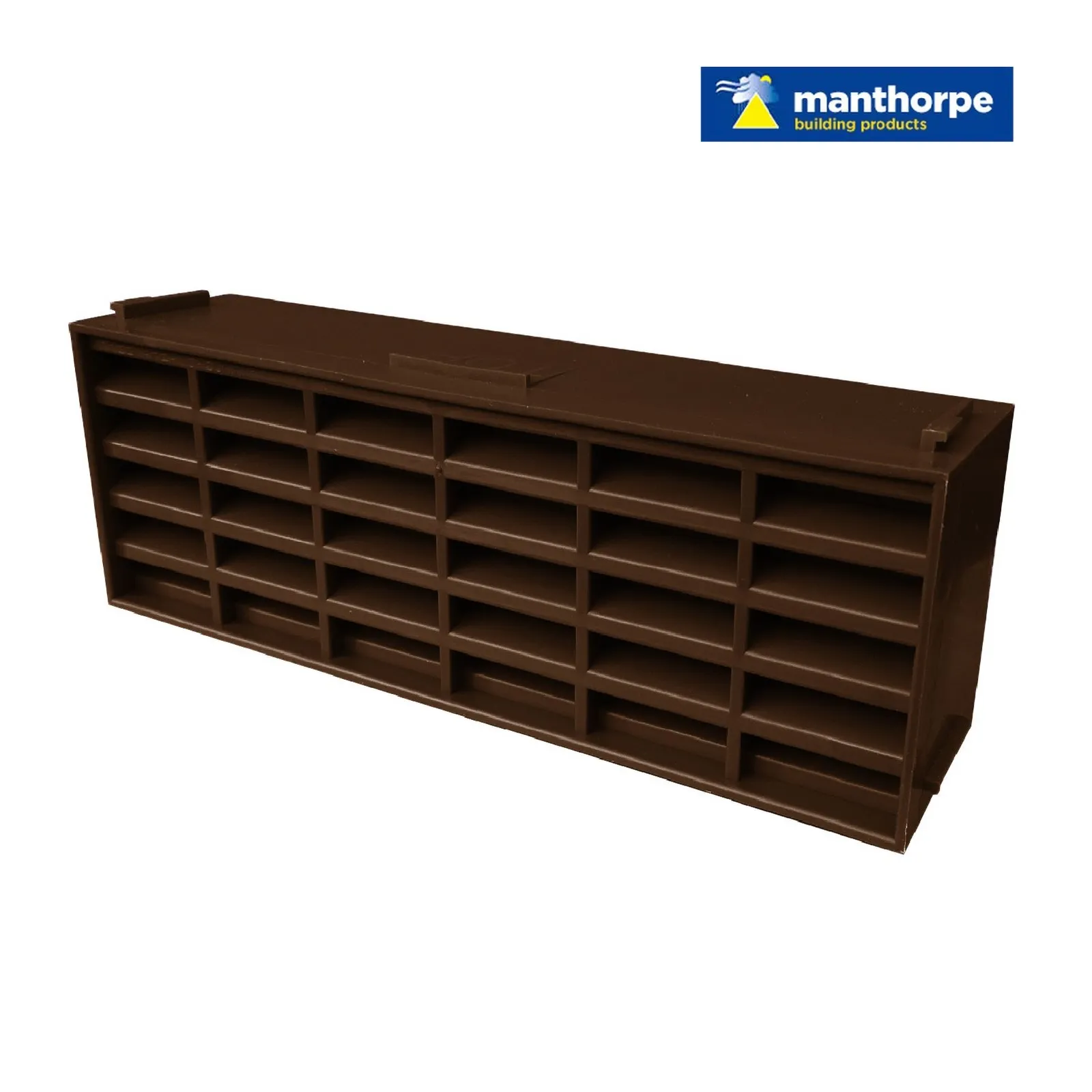 Brick Size Grille Damper Brown