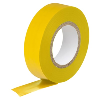 PVC Tape 19 x 33Mtrs BSl Approved Yellow
