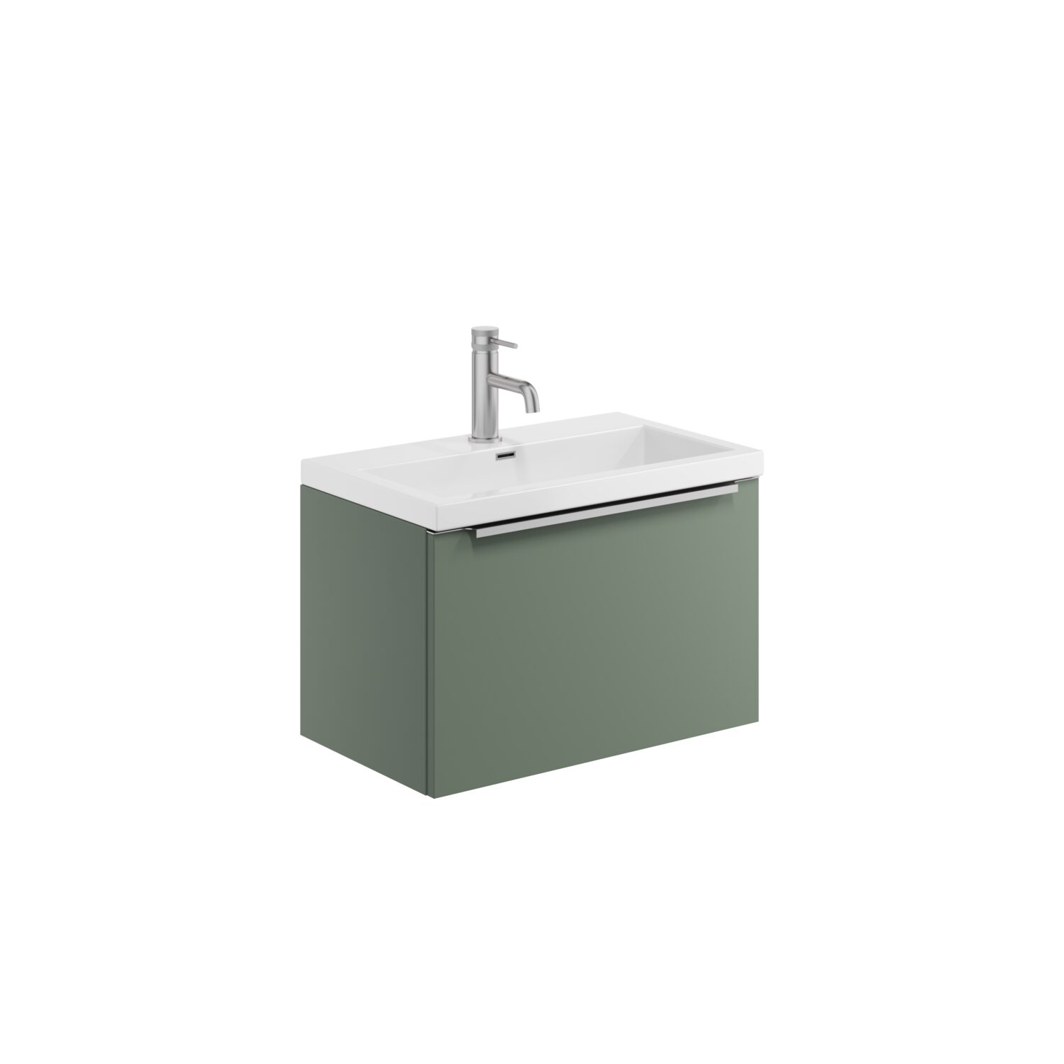 Muro 600 Basin Wall Cabinet - Reed Green