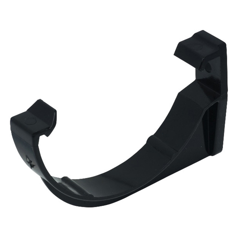 112mm Rainwater Half Round Fascia Bracket Black