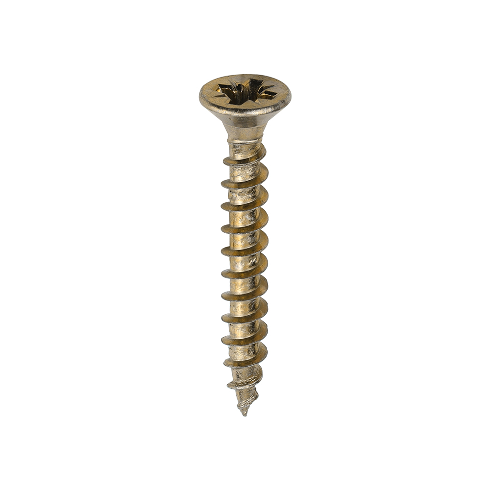 4.0 x 30 Solo Woodscrew PZ2 CSK ZYP