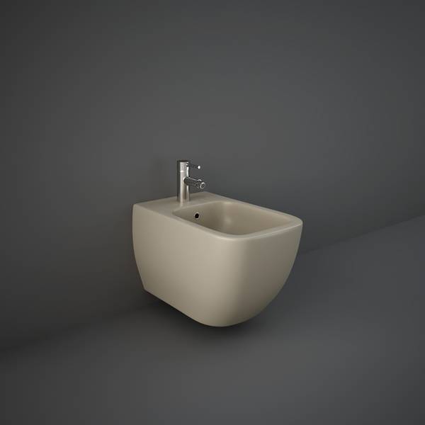 RAK Feeling Wall Hung Bidet Matt Cappuccino