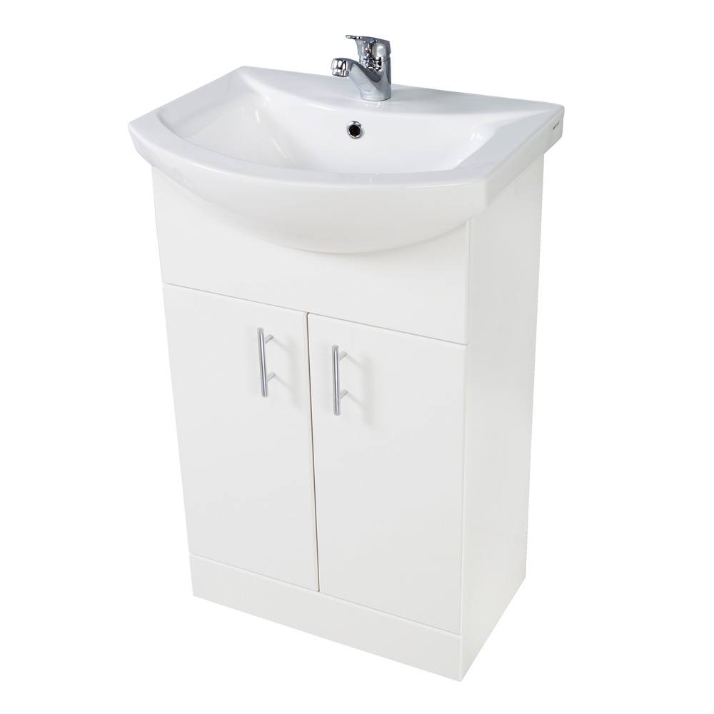 Lanza 650mm Basin & Unit - Gloss White