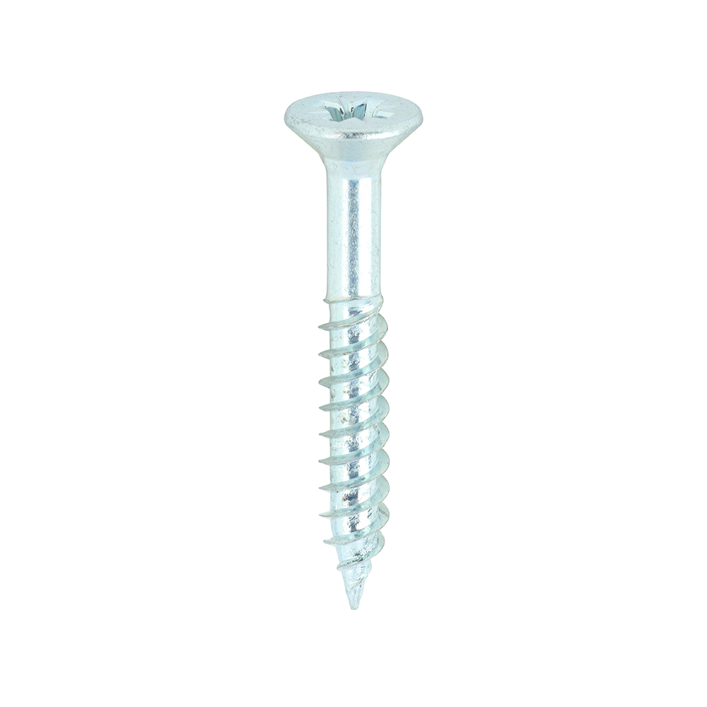 8 x 1 1/4 Twin Woodscrew PZ2 CSK Zinc
