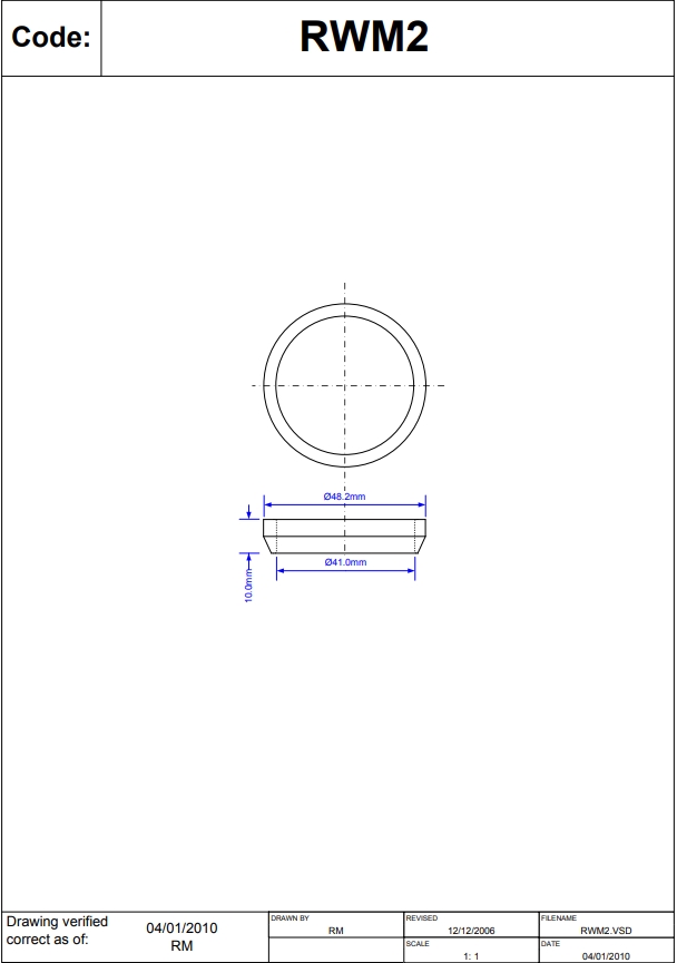 McAlpine 1½" Multifit Rubber Olive Washer