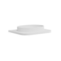 Scudo Linea Curve One Piece Vanity Basin — 600 x 48 x 30mm