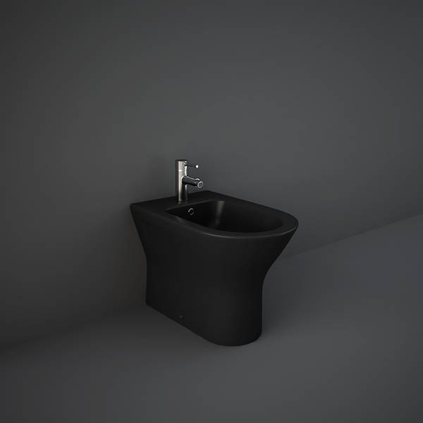 RAK Feeling Back to Wall Bidet in Matt Black