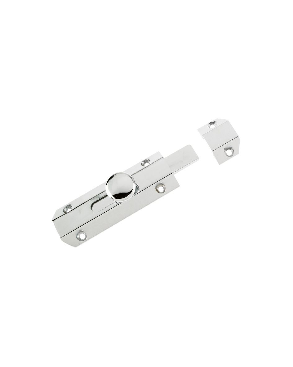 Surface Bolt 102mm Polished Chrome