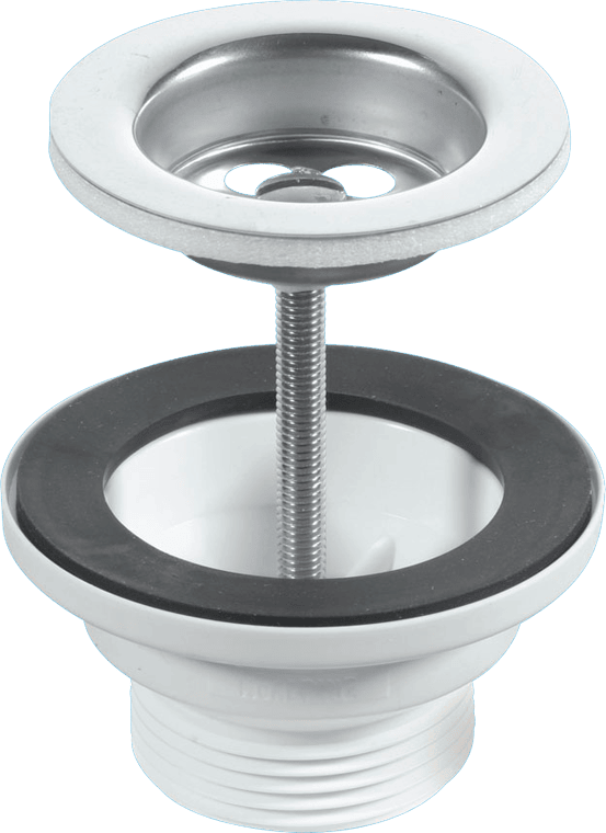 McAlpine 1 1/4" x 60mm Centre Pin Basin Waste With CP Chain