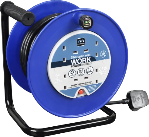 BG 13Amp 4 Socket Medium Open Reel 25 Metre