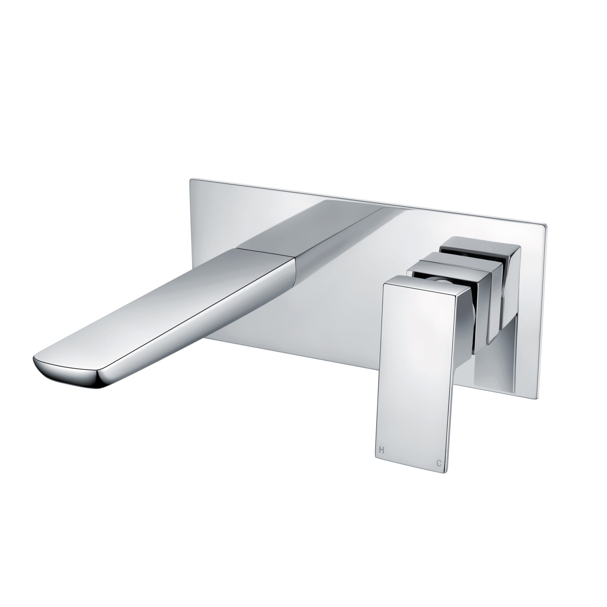 Muro Wall Mounted Bath Mixer Chrome