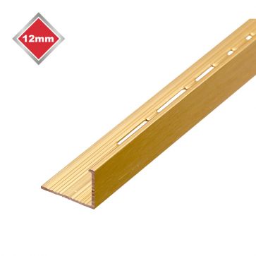 12mm L Shape Matt Brushed Gold