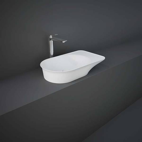RAK  Valet Countertop Wash Basin, 64cm, Matt White