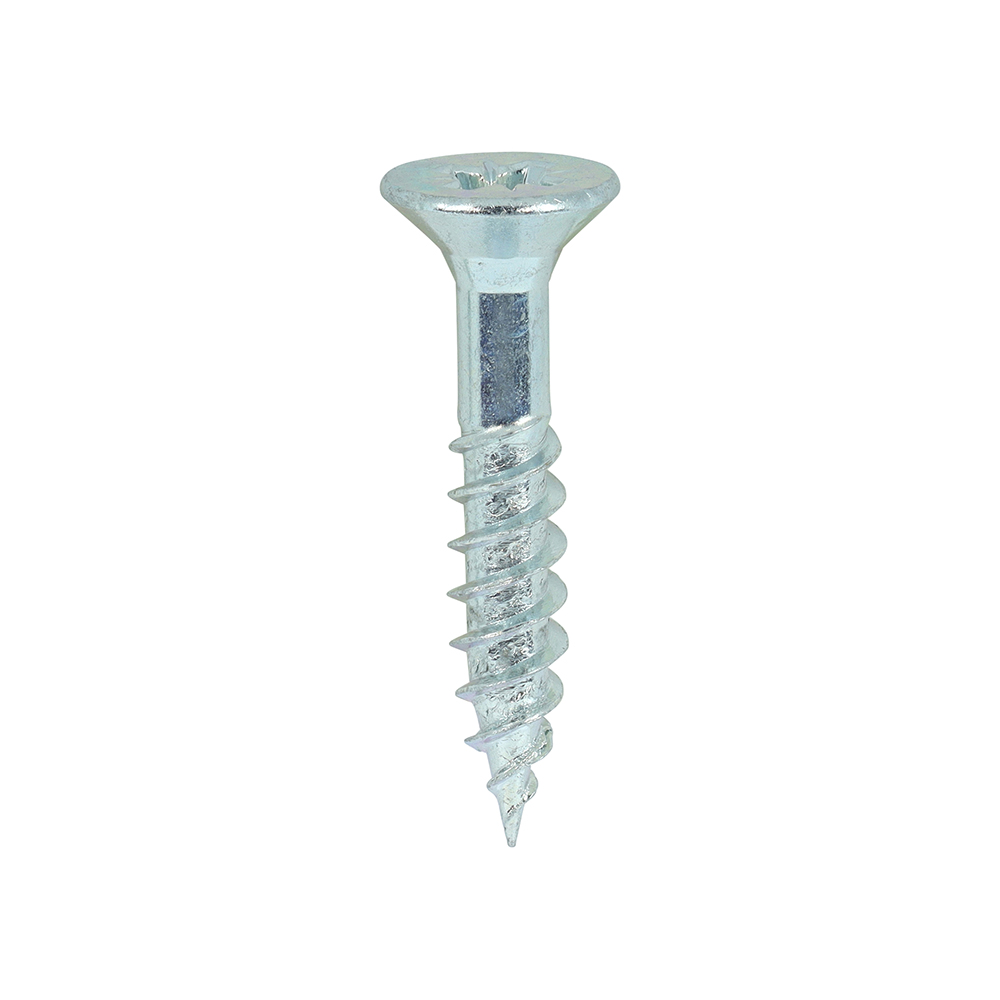 12 x 1 1/4 Twin Woodscrew PZ3 CSK Zinc