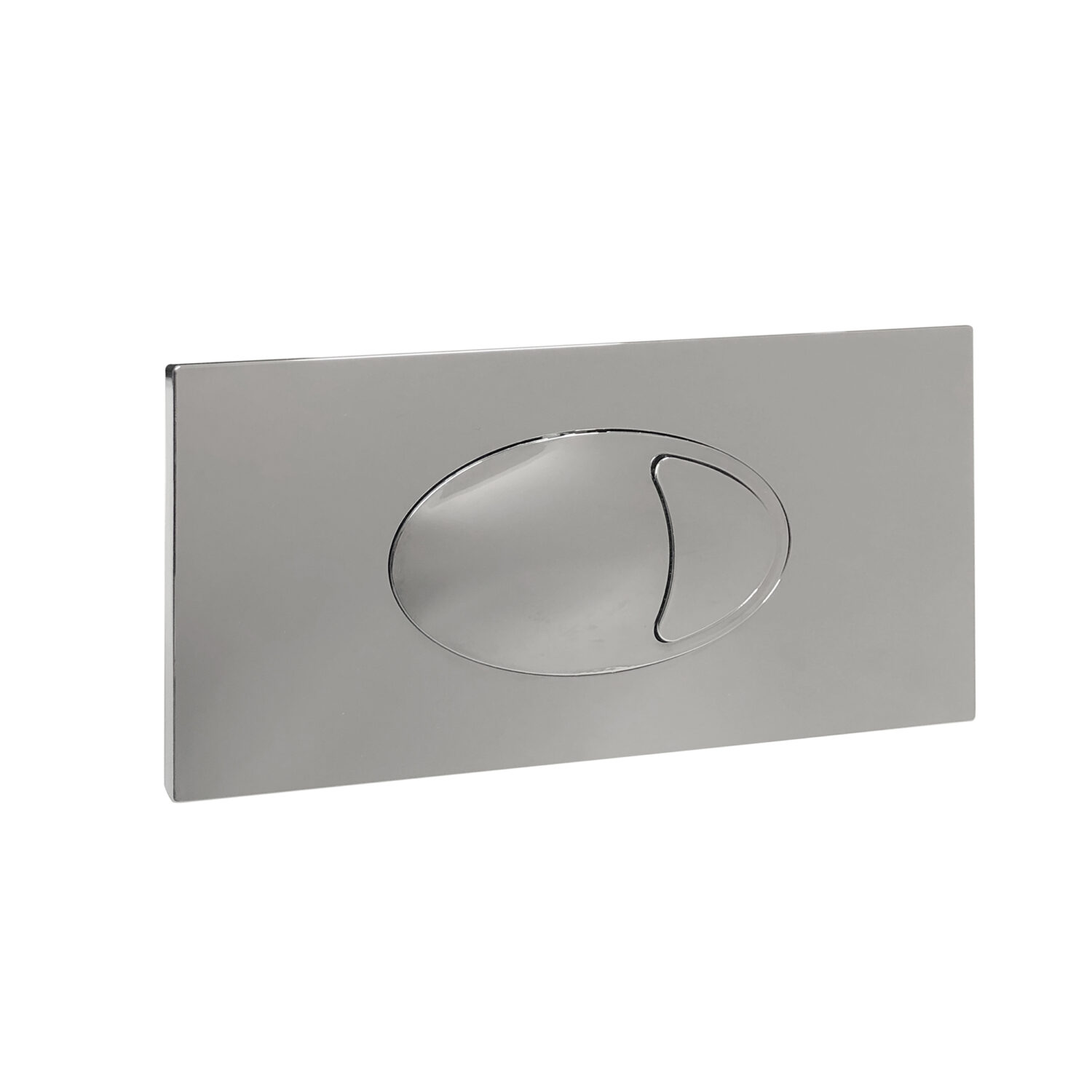 Large Chrome Dual Flush Plate
