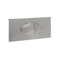 Scudo Linea™ Grande Dual Flush Plate & Access Panel – Chrome – 240 × 120mm