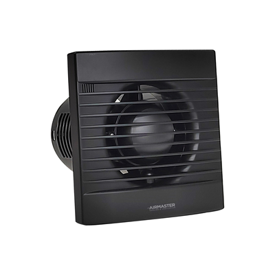 4" Extractor Fan with Timer - Matt Black