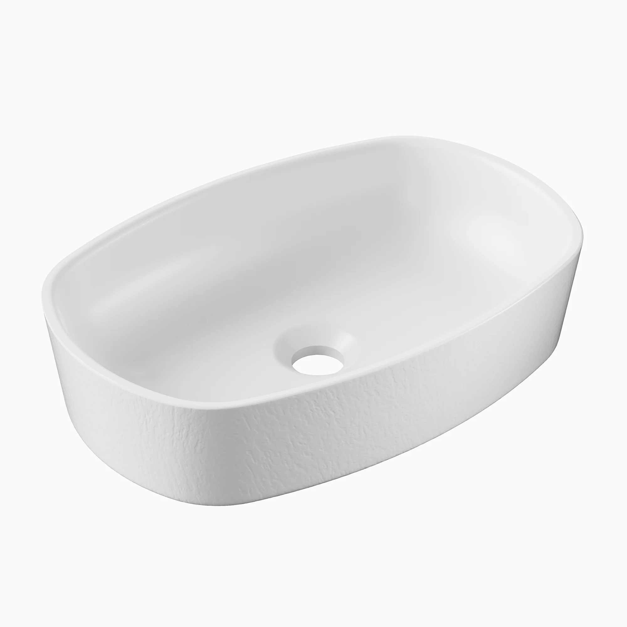 Terra Full Projection 85cm Countertop with Vessel Basin White Chalk