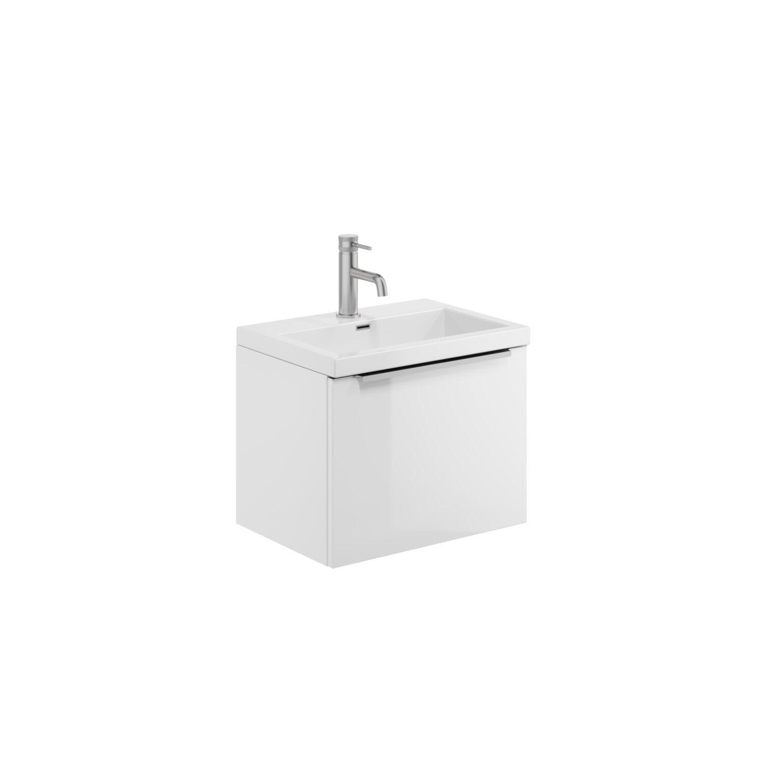 Muro 500 Basin Wall Cabinet - Gloss White