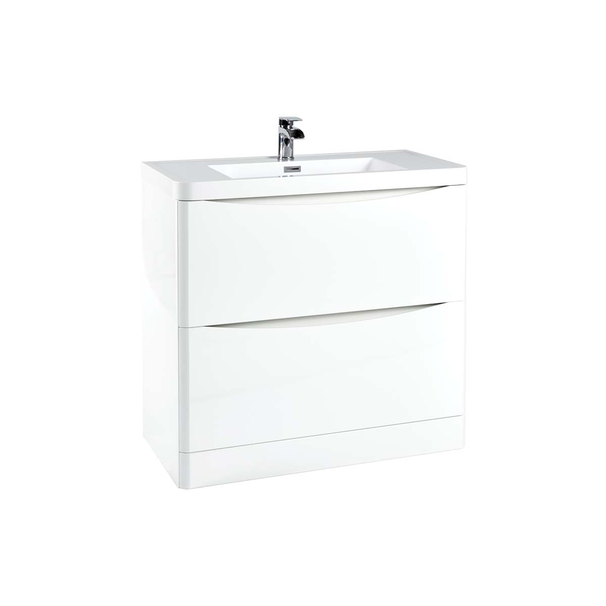 Bella 900 Floor Cabinet - High Gloss White
