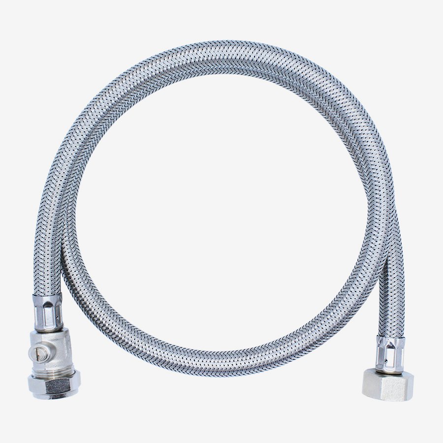 Flexible  Hose 1/2" x 15mm Isolator - 900mm Long