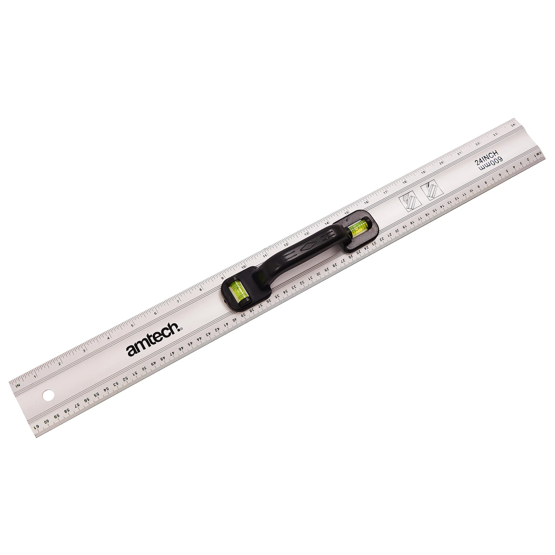 600mm (24") Rule With Spirit Level