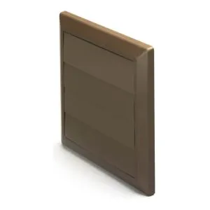 Domus 100mm Gravity Flap Vent Round Spigot Brown
