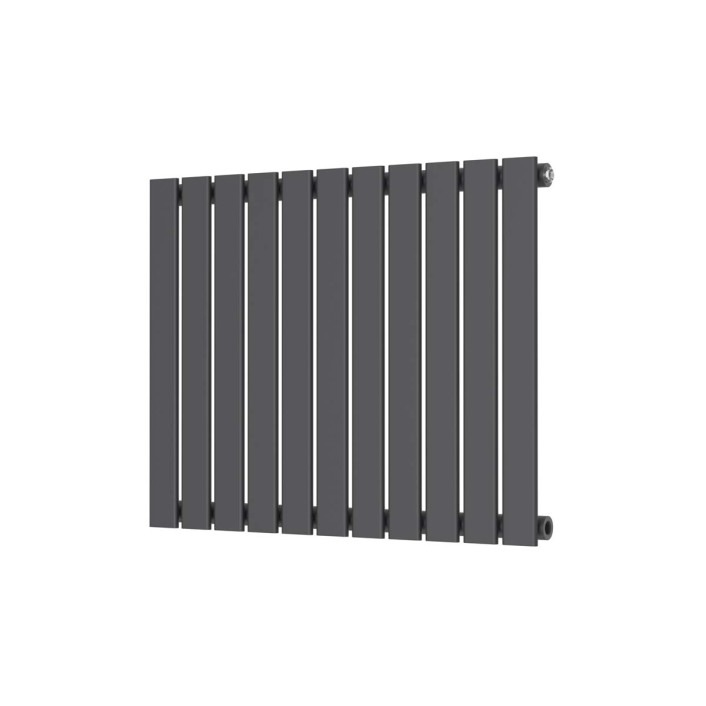 Scudo Bravo Designer Radiator, Single Panel, 600 x 750mm — Anthracite