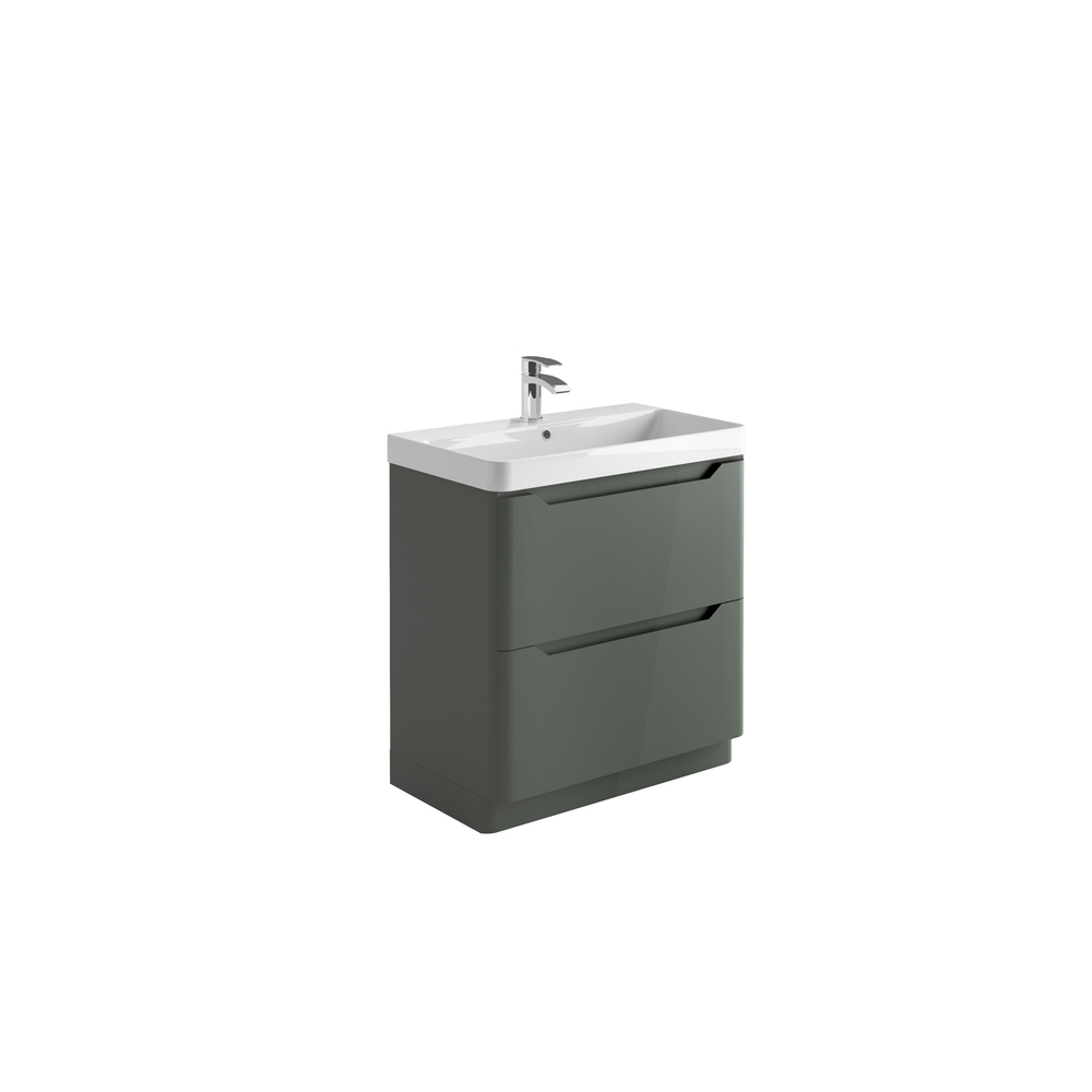 Ella 800 Floor Unit And Basin - Matt Anthracite