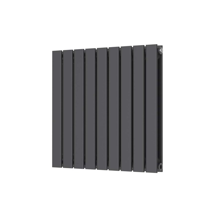 Scudo Bravo Designer Radiator, Double Panel, 600 x 614mm — Anthracite
