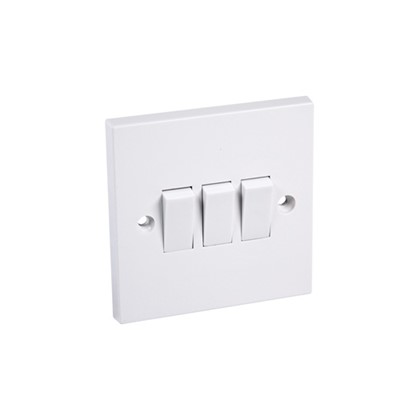 Switch 3 Gang 2 Way 10Amp