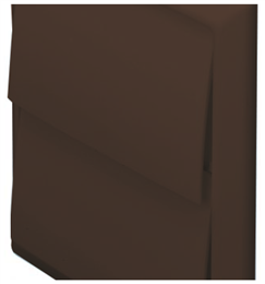 Domus 100mm Gravity Flap Rectangular Socket Brown