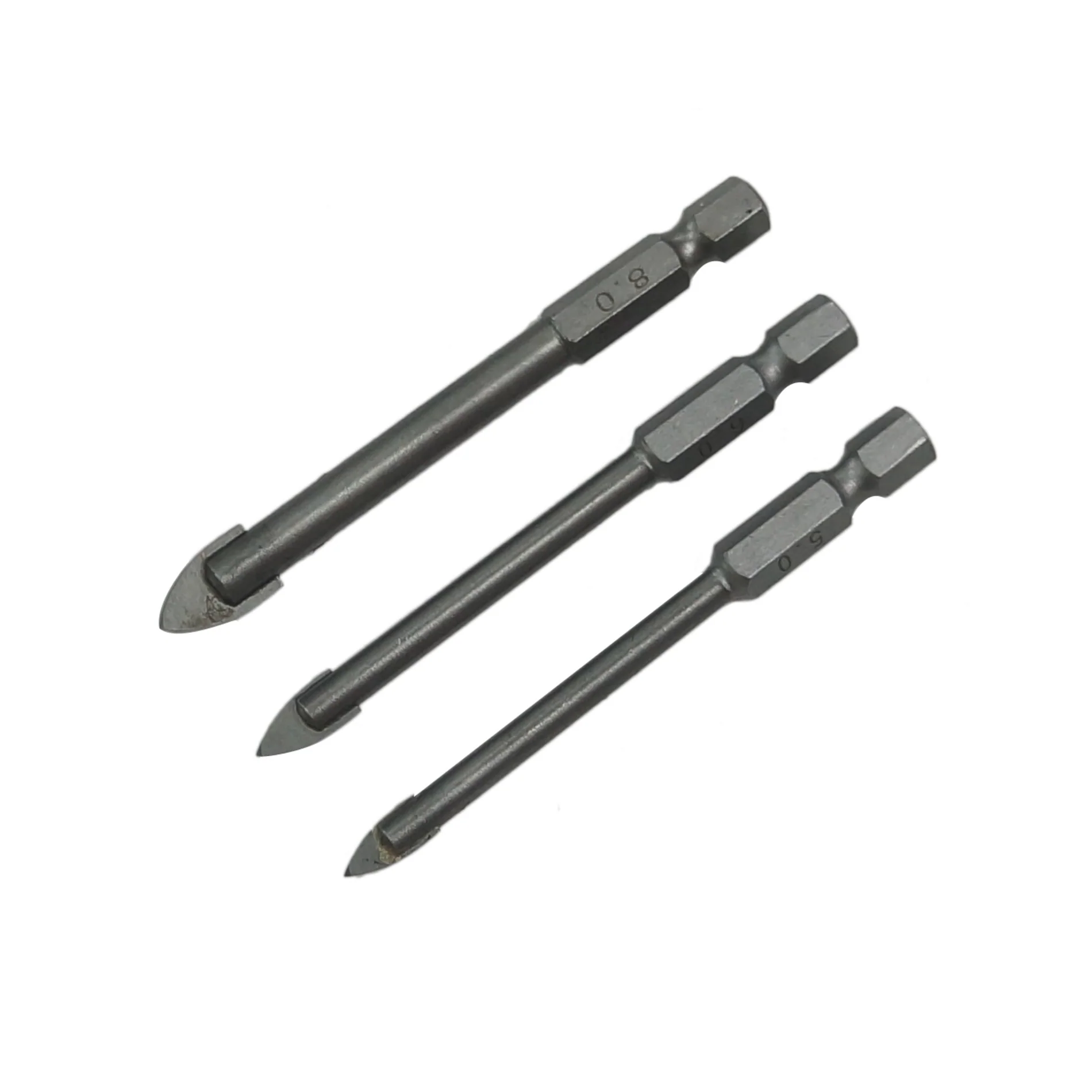 3 Piece Hex Tile And Glass Drill Bit Set