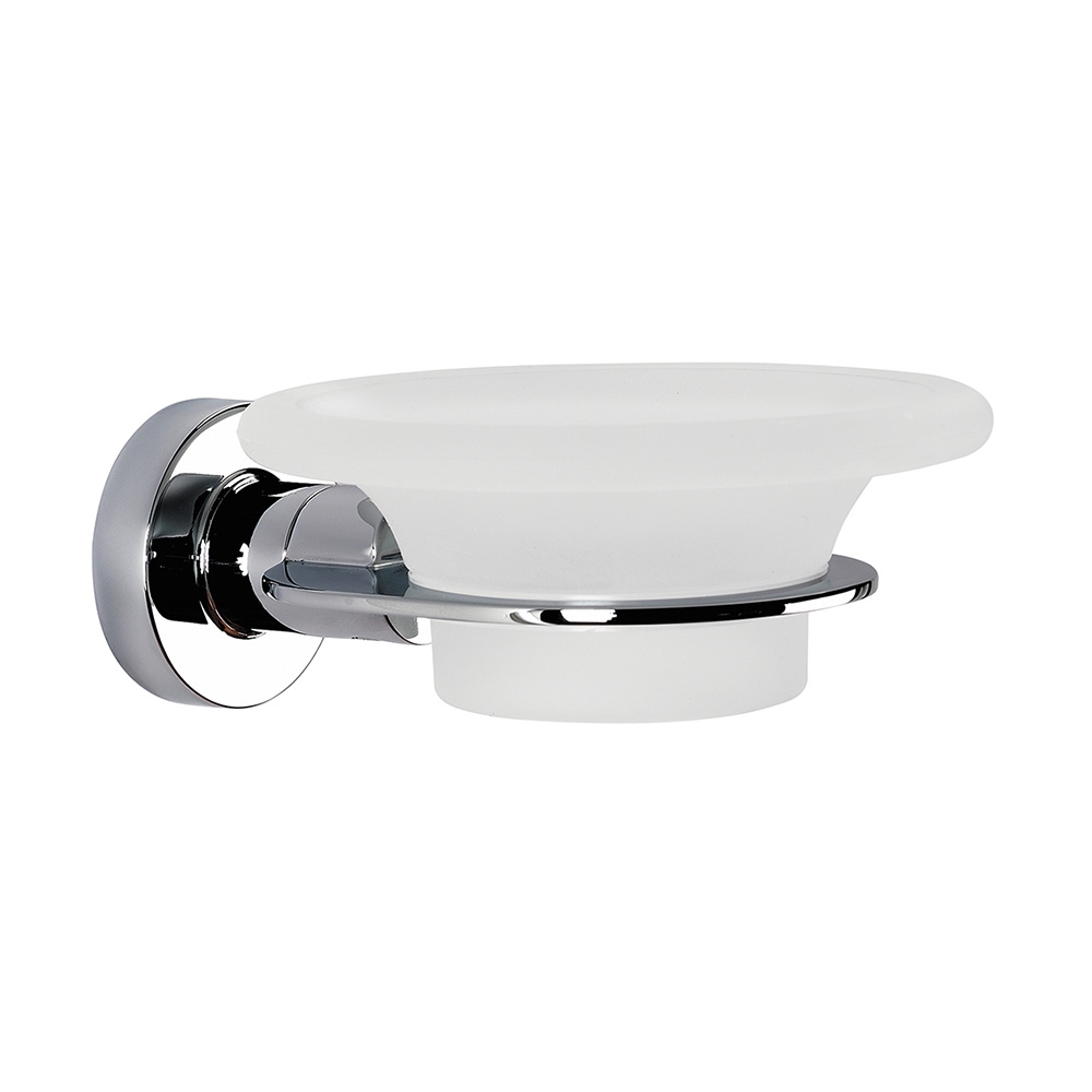 Tecno Project Glass Soap Dish - Chrome