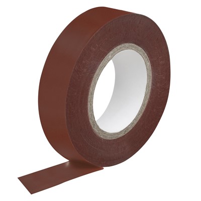 PVC Tape 19 x 33Mtrs BSl Approved Brown