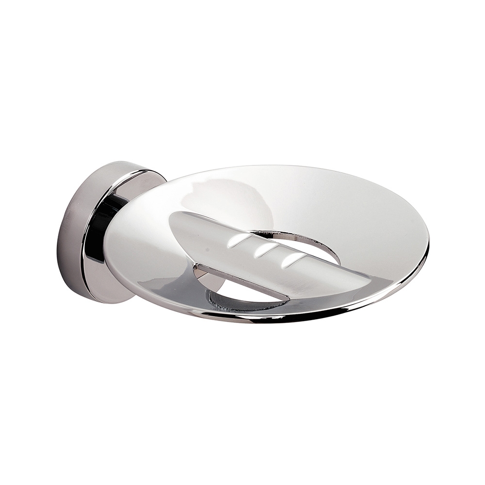 Tecno Project Metal Soap Dish with Holes - Chrome