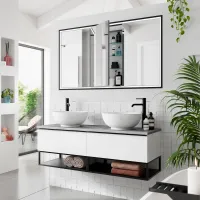 hib. Vanquish Bathroom Cabinet Trim - Black