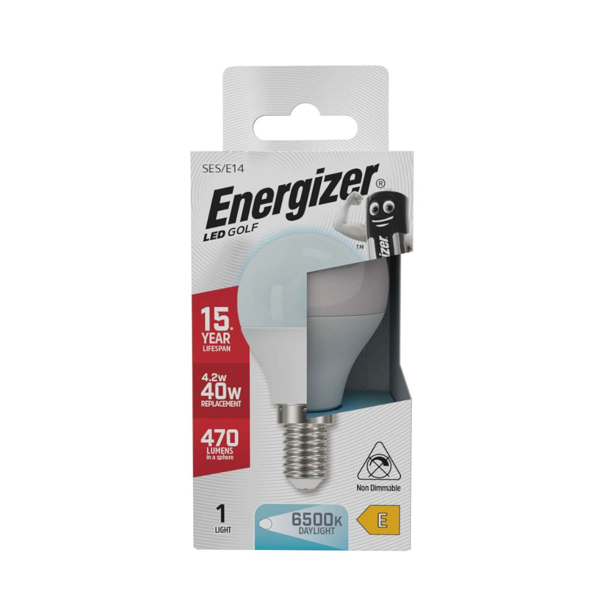 Energizer LED Golf E14 (SES) 470lm 4.2W 6,500K (Daylight)