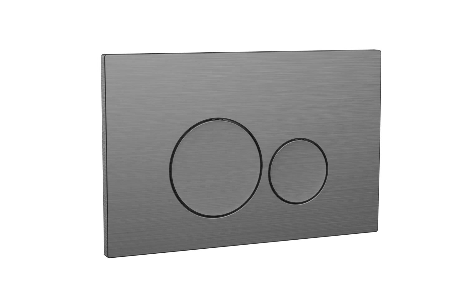 Round Gunmetal Dual Flush Button