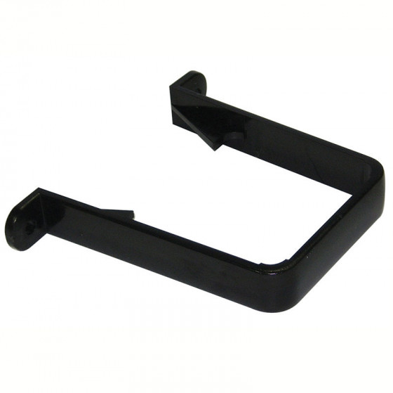 65mm Rainwater Square Pipe Clips Black