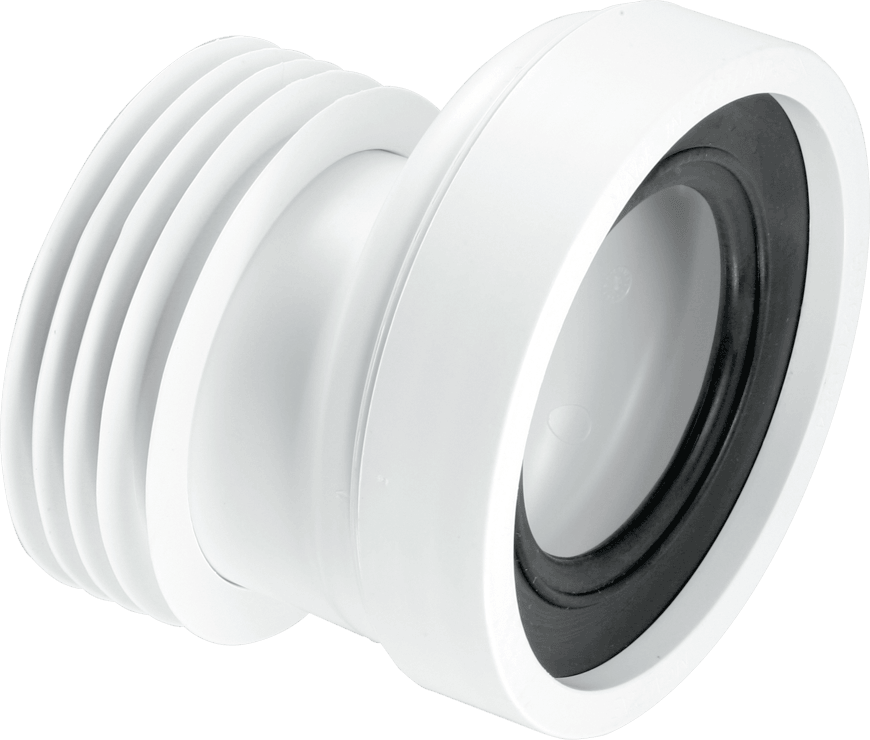 McAlpine 4" Rigid WC Connector 20mm Offset