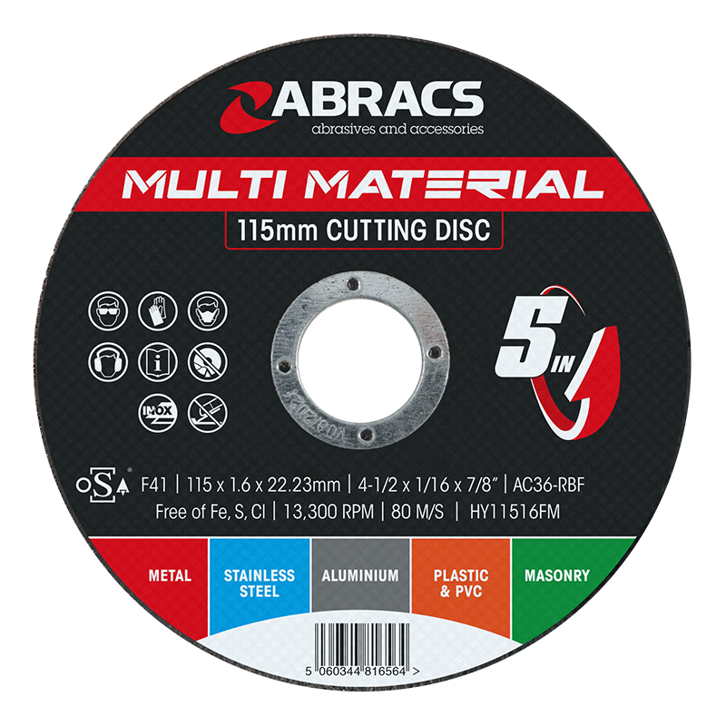 115x1.6x22mm Multi Material 5 in 1 Cutting Disc