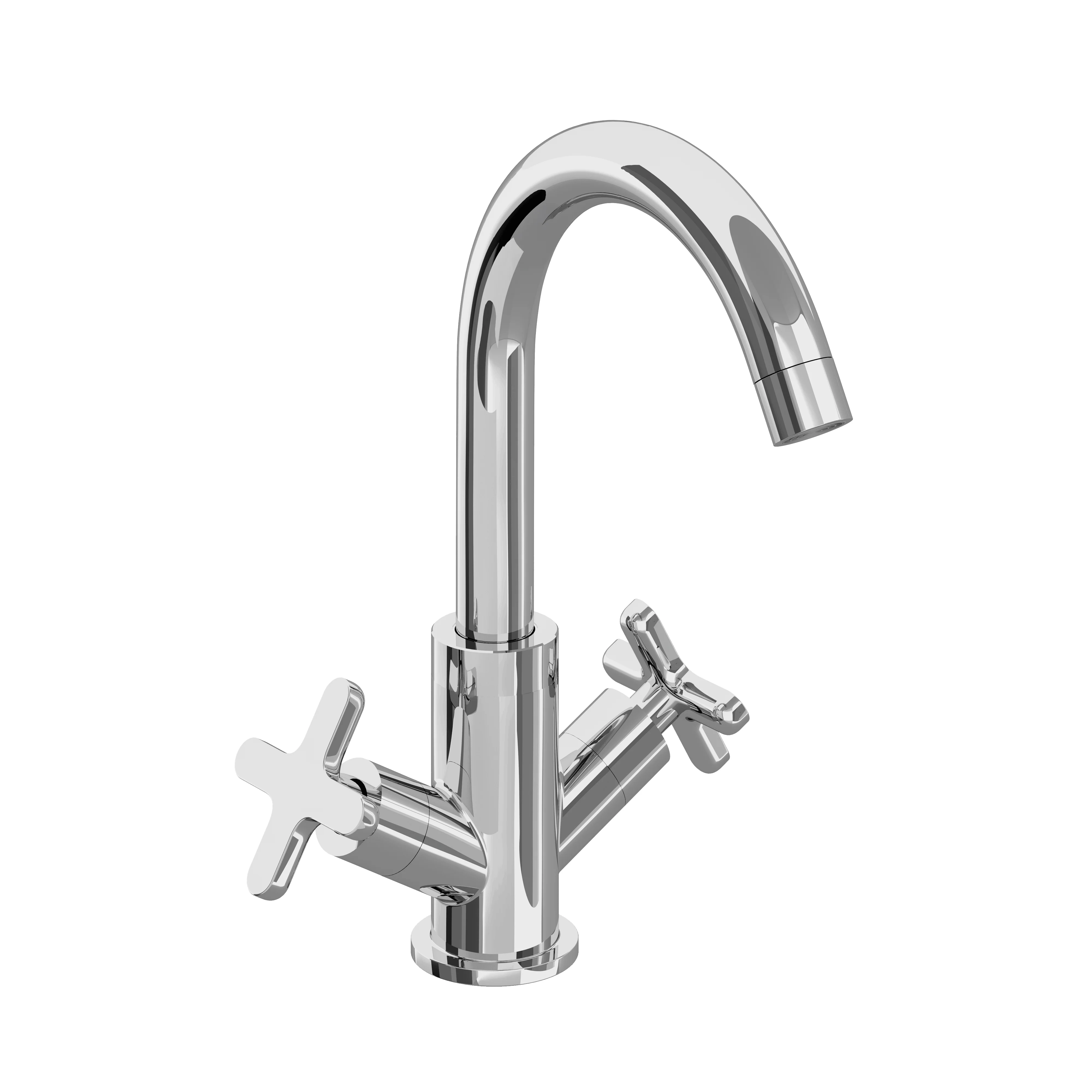 Ludic Single-hole Basin Mixer Chrome