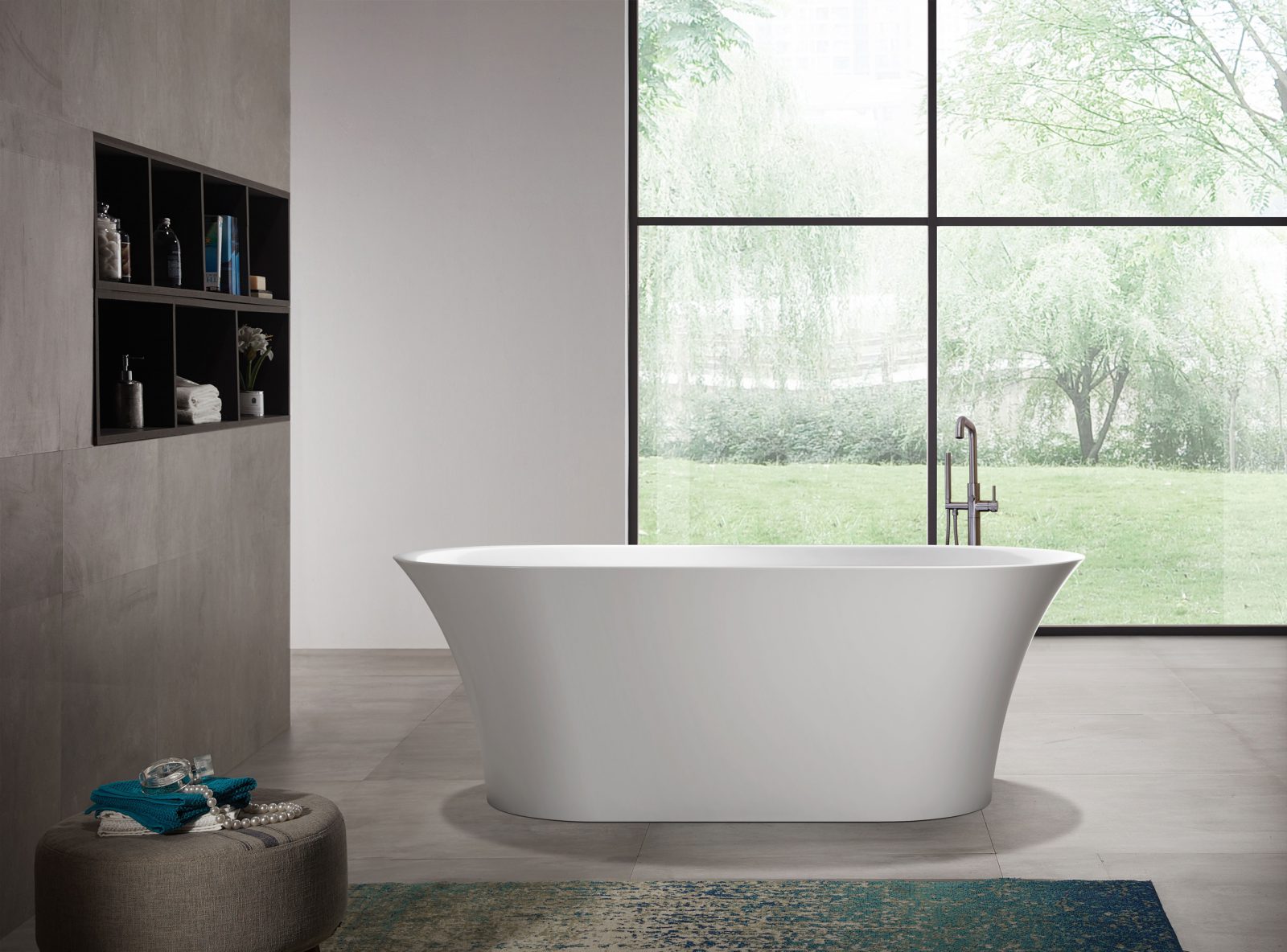 Athena Double Ended 1700x800x600 White