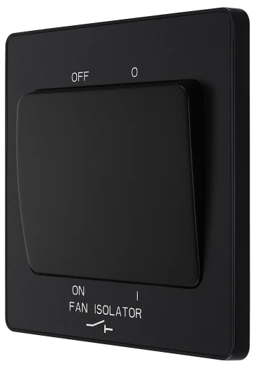 BG Evolve 10Amp 3 Pole Fan Isolator Matt Black