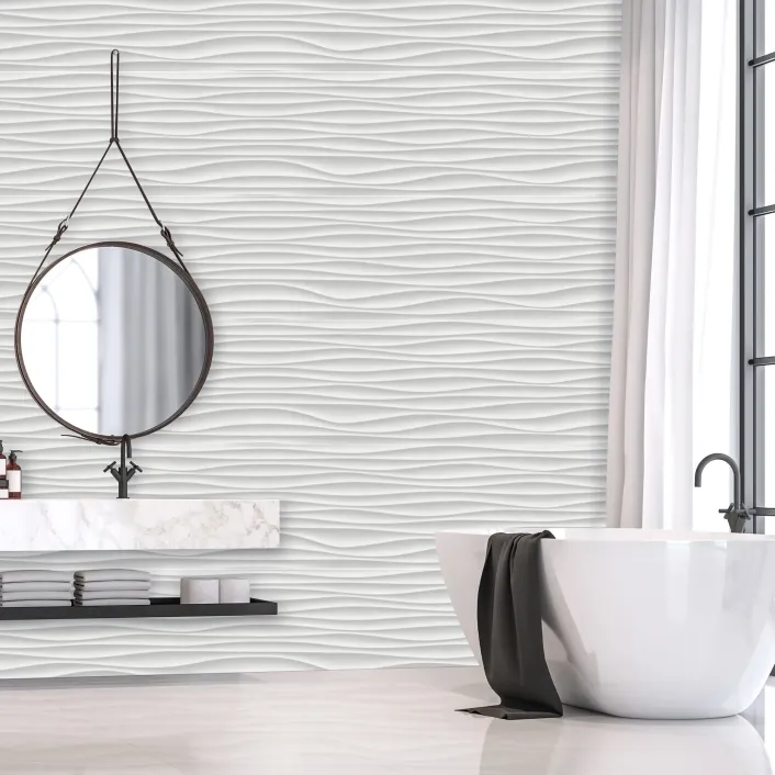 Golita Platinum Full Wave PVC Wall Panel, 1000x2400mm | W3