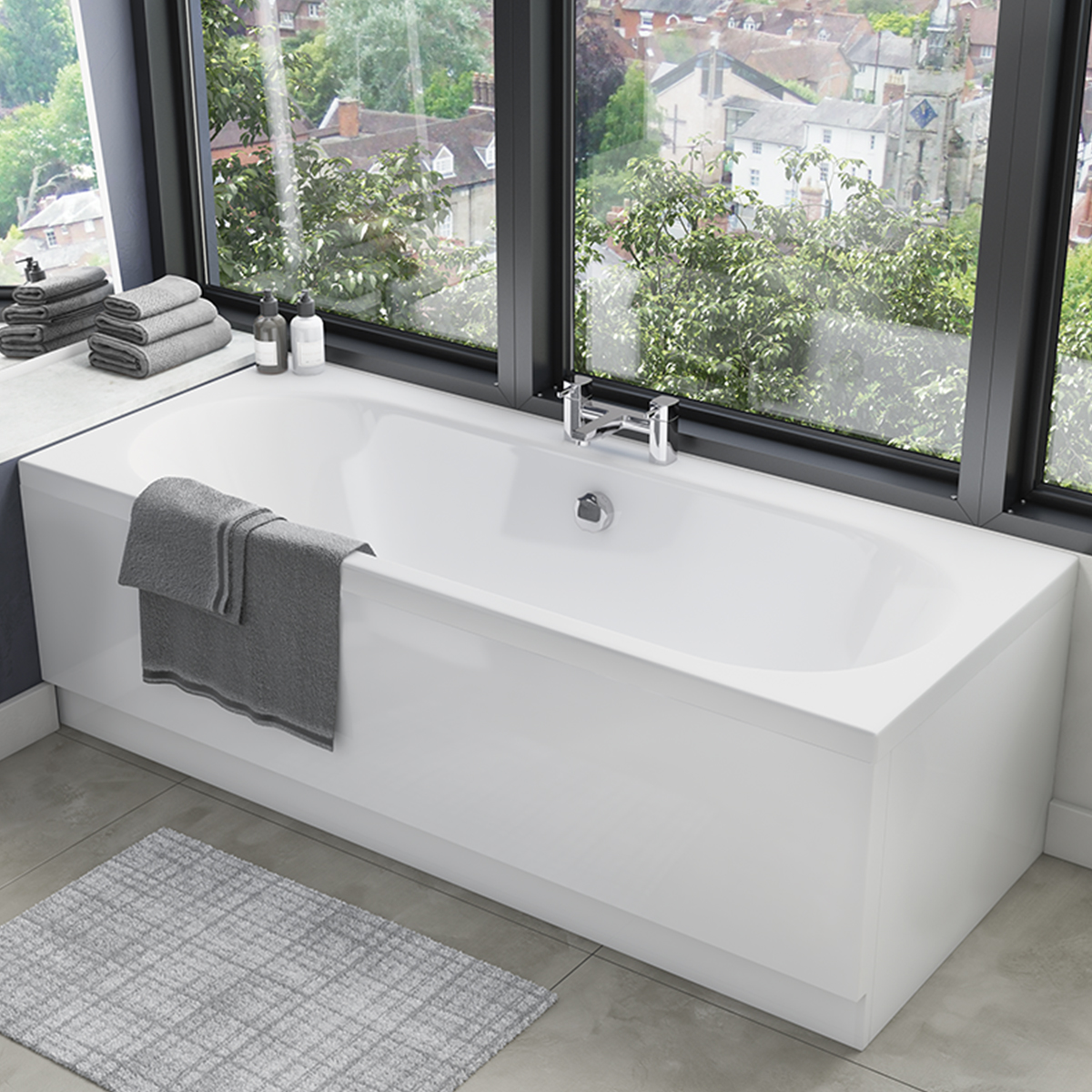 Vinyl Wrap Bath Panel 1800mm - White